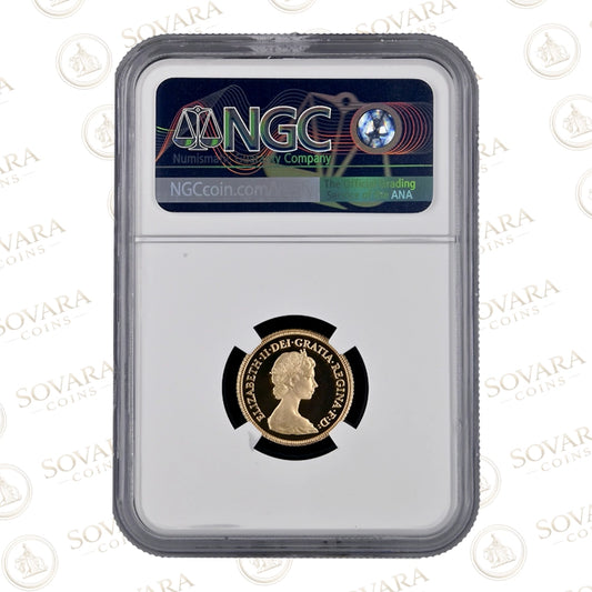 1980 Half Sovereign PF70 Ultra Cameo obverse