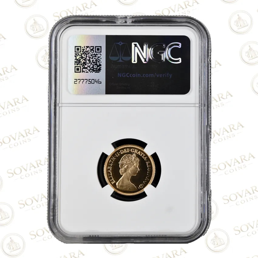 1984 Half Sovereign Reverse Classic Benedetto Pistrucci St George Design NGC PF70