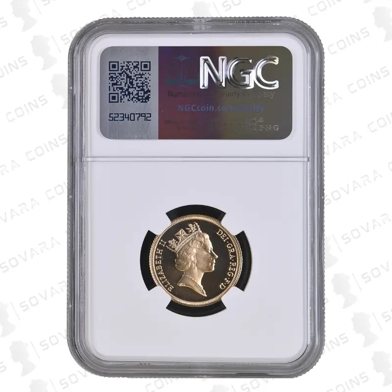 1987 Gold Proof Full Sovereign PF70 Ultra Cameo