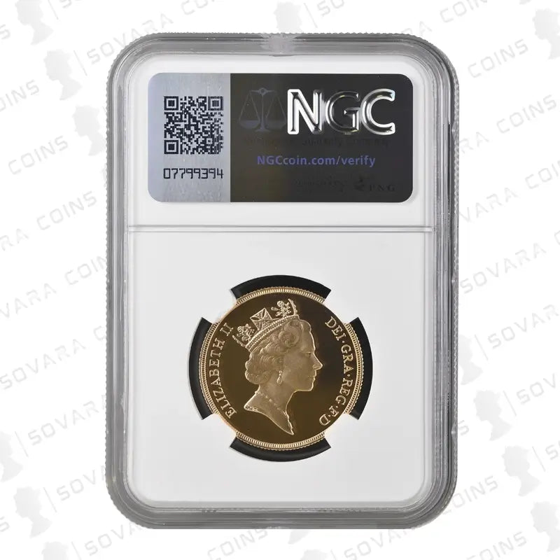 1992 Gold Proof Double Sovereign PF70 Ultra Cameo