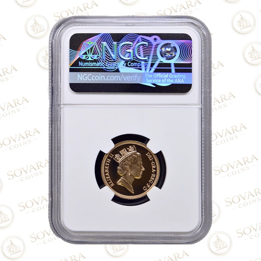 1993 Gold Proof Sovereign PF70 Ultra Cameo for sale.