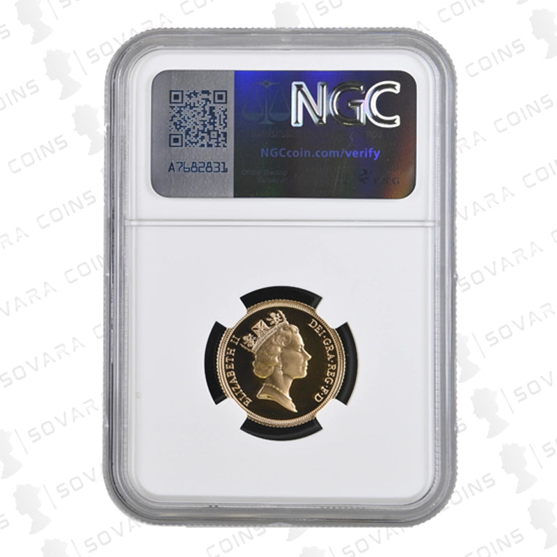 1994 Gold Proof Sovereign – NGC PF69 Ultra Cameo – Elizabeth II Fourth Portrait