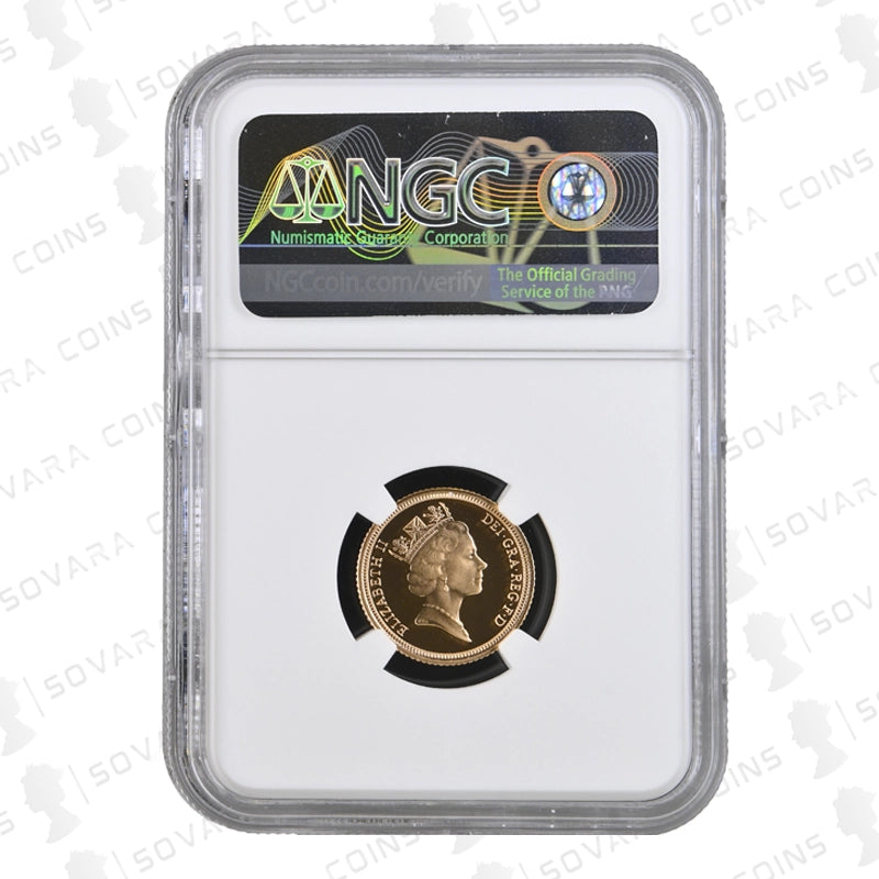1994 Gold Proof Half Sovereign graded PF70 Ultra Cameo by NGC