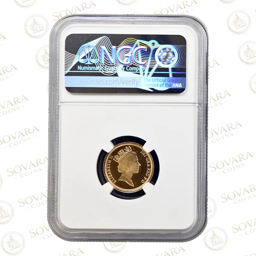 1996 Half Sovereign Reverse Classic Benedetto Pistrucci Design NGC PF69