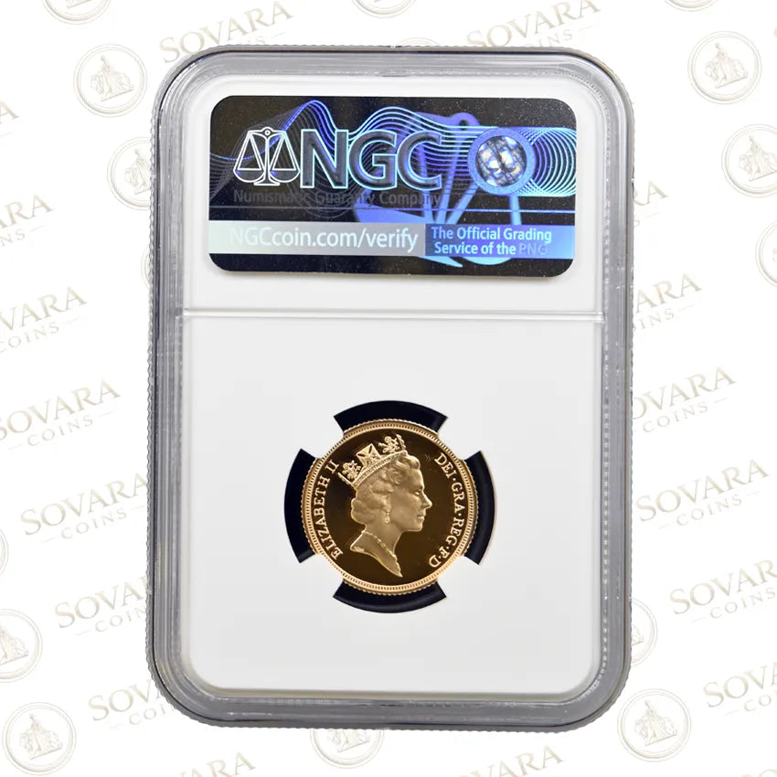 1996 Full Sovereign Reverse Classic Benedetto Pistrucci St George Design NGC PF70
