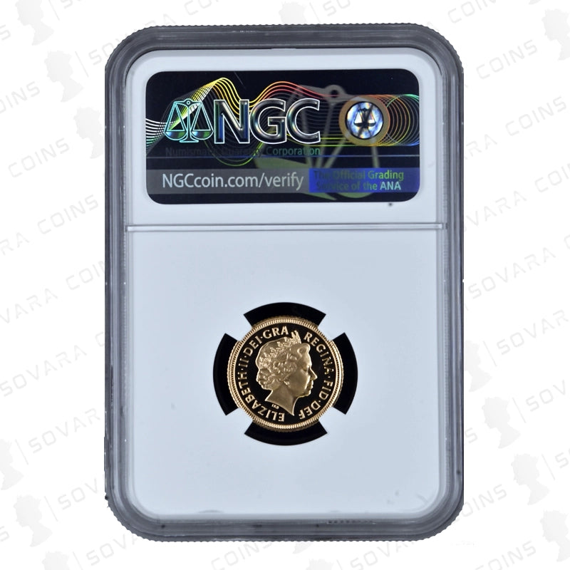 1999 Gold Proof Half Sovereign PF70 Ultra Cameo