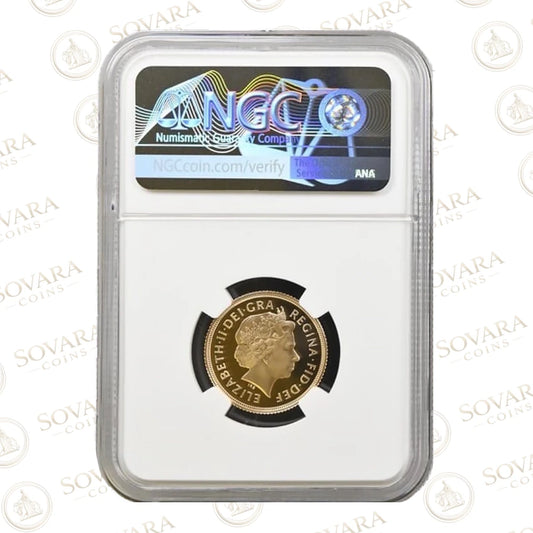 2004 Elizabeth II Gold Proof Sovereign NGC PF70 Ultra Cameo obverse