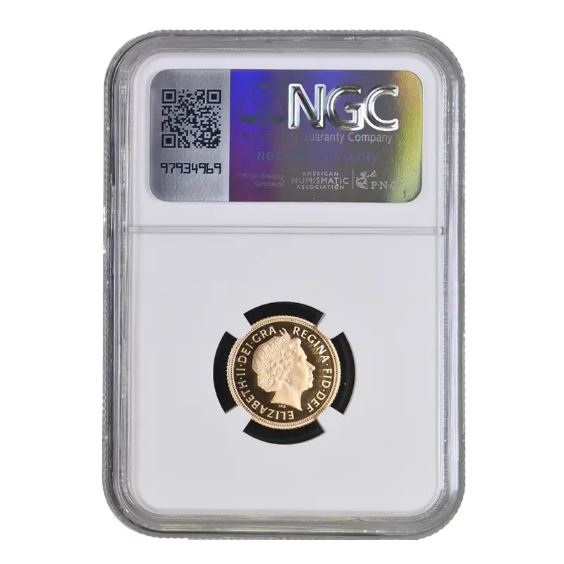 2005 Gold Proof Half Sovereign PF69 Ultra Cameo