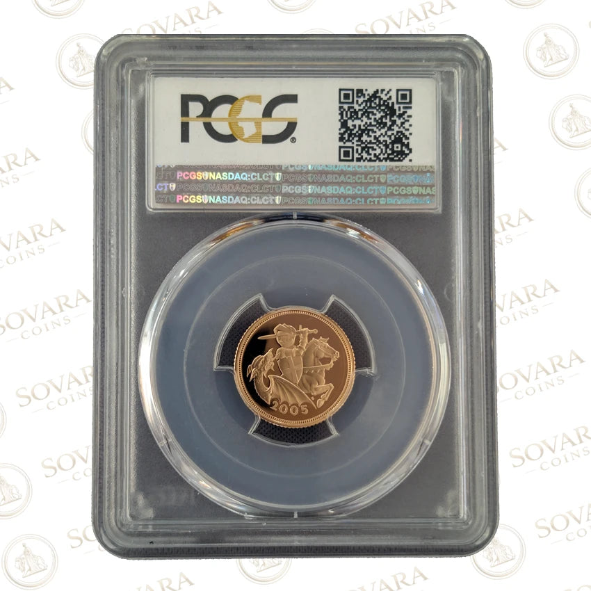 2005 Half Sovereign PCGS PR70 DCAM Timothy Noad Special Reverse