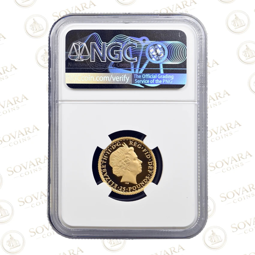 2009 Britannia gold proof coin obverse - Ian Rank-Broadley portrait Queen Elizabeth II