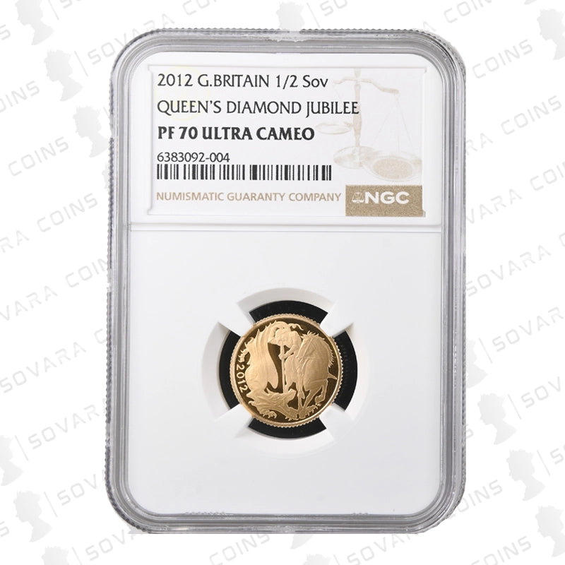 2012 Gold Proof Half Sovereign – Diamond Jubilee Edition – NGC PF70 Ultra Cameo
