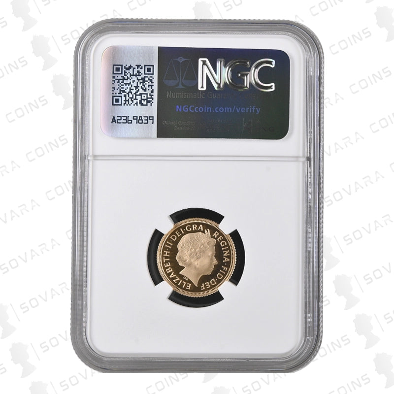 2014 Gold Proof Half Sovereign PF70 Ultra Cameo