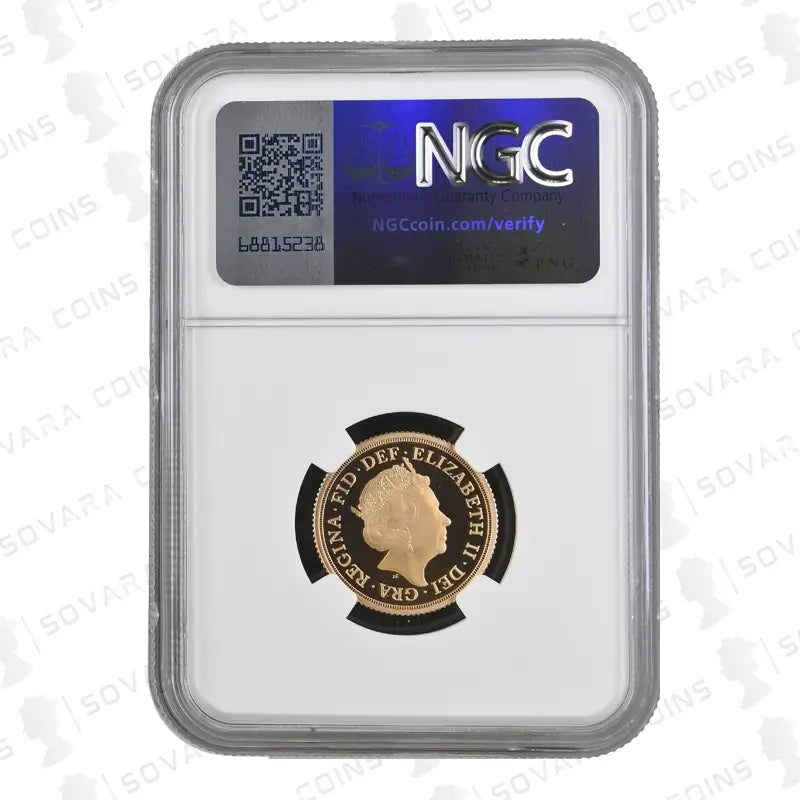 2015 Gold Proof Full Sovereign – Fifth Portrait – NGC PF70 Ultra Cameo