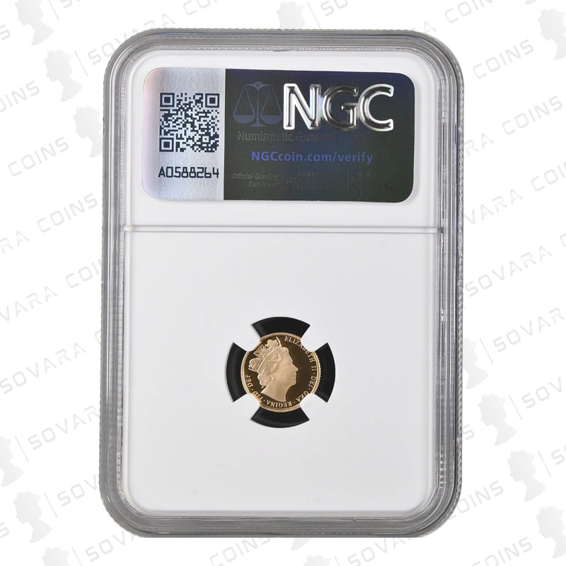 2016 Gold Proof Quarter Sovereign PF70 Ultra Cameo – James Butler Special