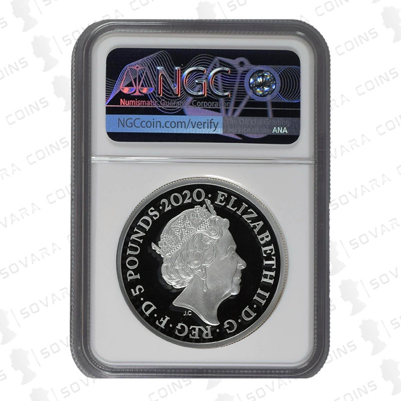 2020 Royal Mint Three Graces 2oz Silver Proof Coin NGC PF69 Ultra Cameo obverse