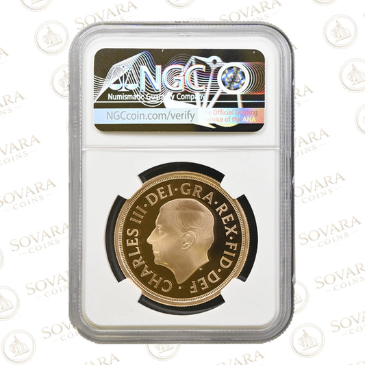 2022 Memorial Five Sovereign Reverse Jody Clark Queen Elizabeth II Tribute Design NGC PF70