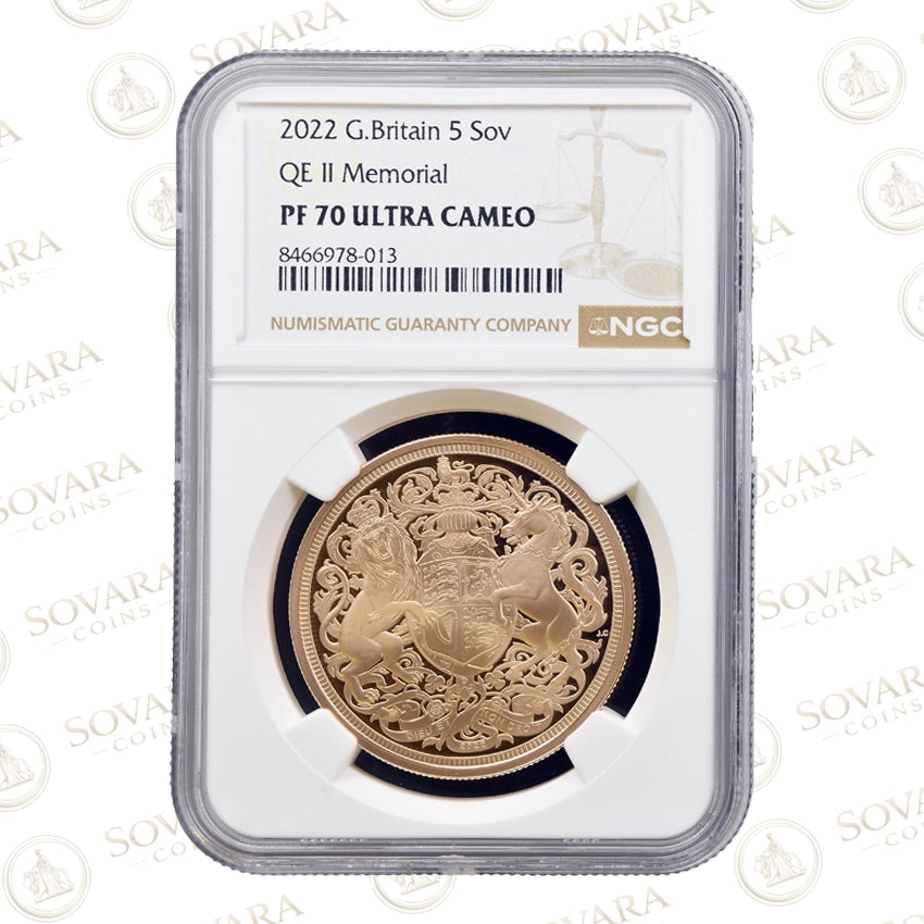 2022 Memorial Gold Proof Quintuple Sovereign PF70 Ultra Cameo