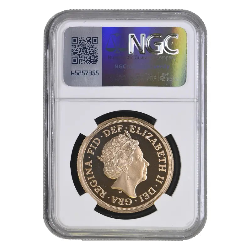 2022 Gold Proof Five Pound Sovereign Platinum Jubilee PF70 Ultra Cameo