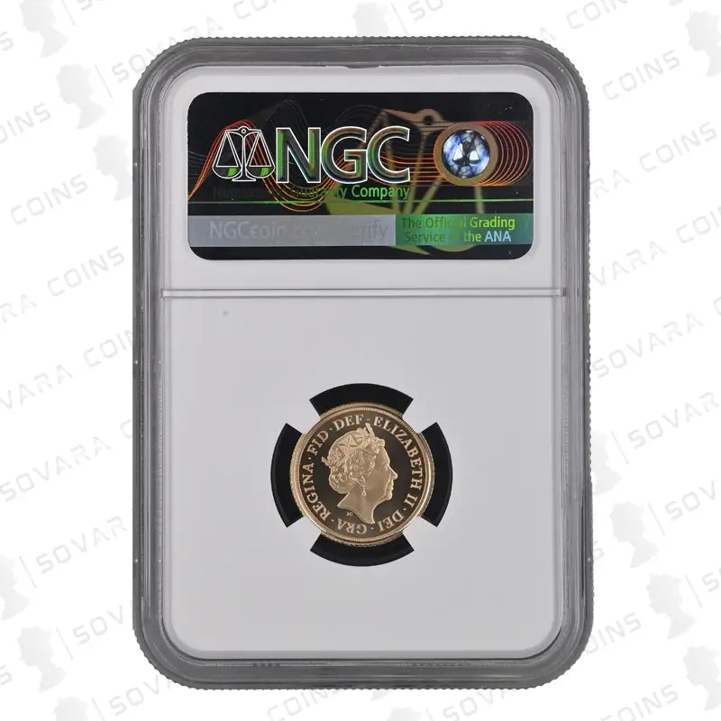 2022 Platinum Jubilee Gold Proof Half Sovereign PF70 Ultra Cameo