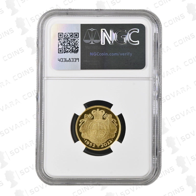Gold coin in NGC holder with visible brand logo