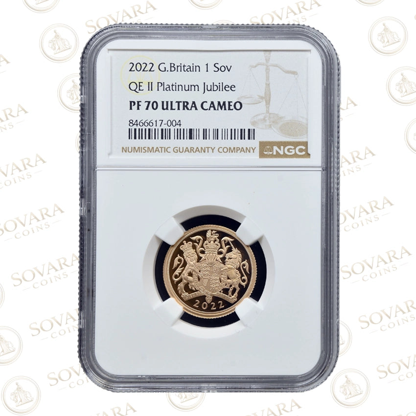 2022年 袁世凱 飛龍デザイン NGC PF 70 ULTRA CAMEO 2022 Sovereign Gold Proof PF70 Ultra Cameo – Platinum Jubilee