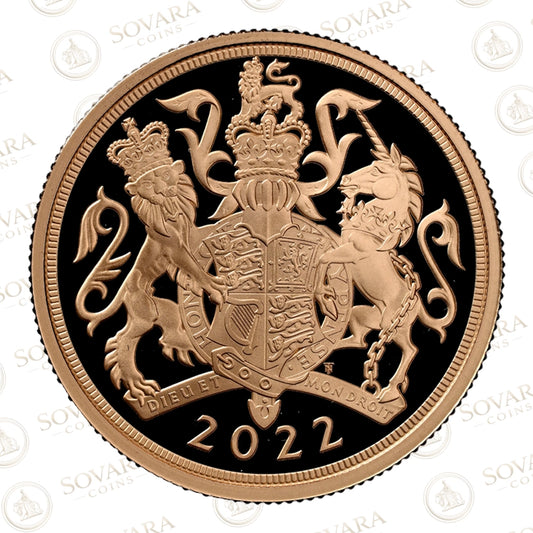 2022 Platinum Jubilee double sovereign PF70 Ultra Cameo shield reverse proof