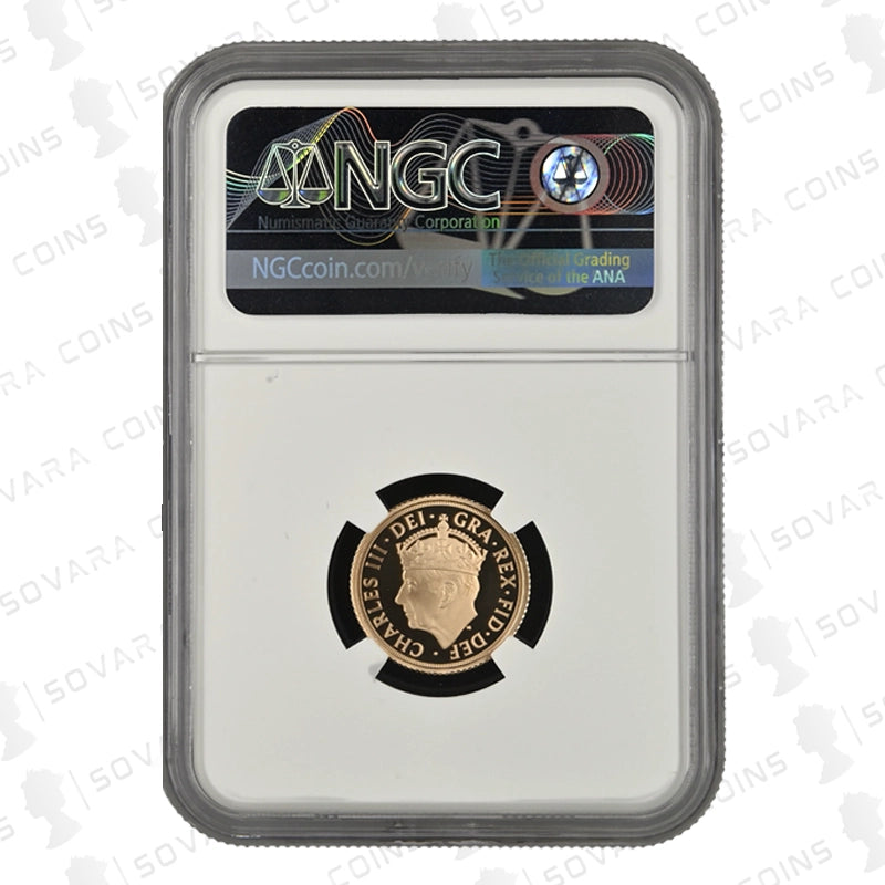 2023 Gold Proof Coronation Half Sovereign graded NGC PF70 Ultra Cameo