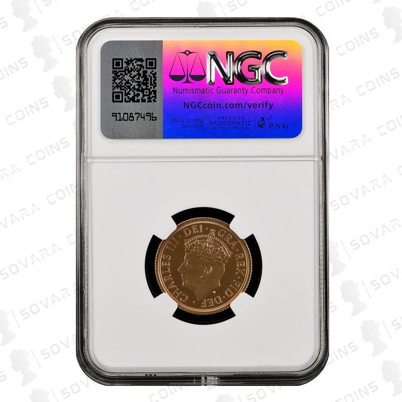 2023 King Charles III Coronation Full Sovereign Matte Proof – PF70 Matte