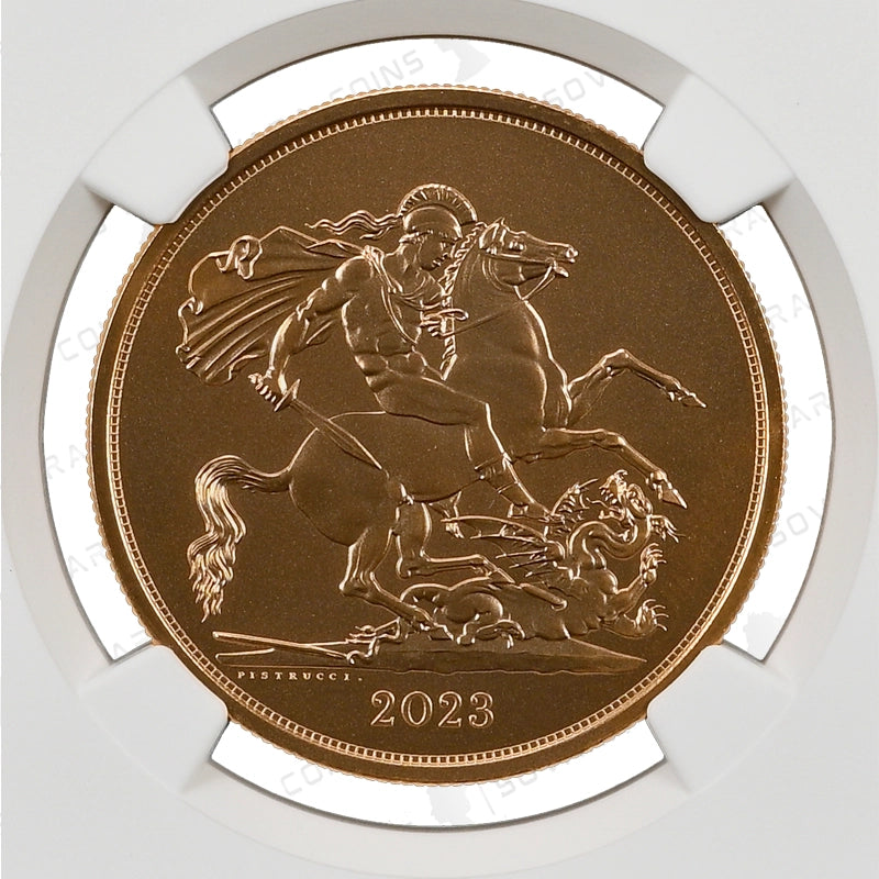 2023 King Charles III Coronation Sovereign Set – 5-Coin Matt Proof Collection NGC PF70 Matte