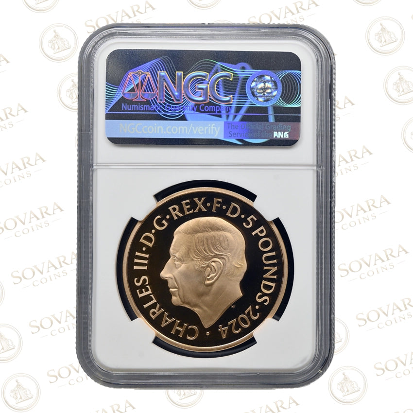 2024 Buckingham Palace £5 proof coin King Charles III portrait