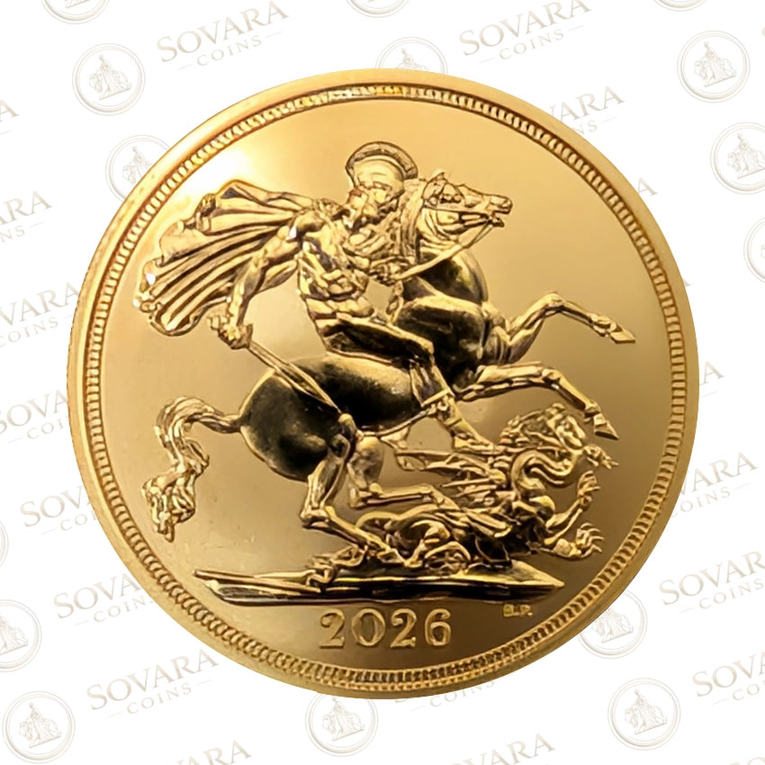 2026 Gold Proof Reverse Frosted Sovereign