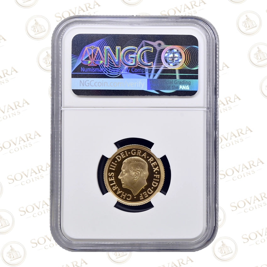 2026 Proof Sovereign PF70 Ultra Cameo NGC graded return to yellow gold