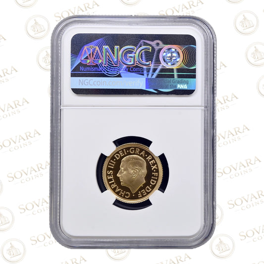 2026 Proof Sovereign PF70 Ultra Cameo NGC graded return to yellow gold