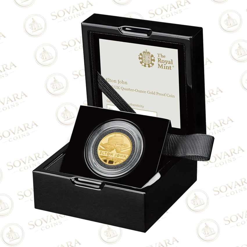 Elton John 2020 Music Legends gold proof coin Royal Mint presentation box