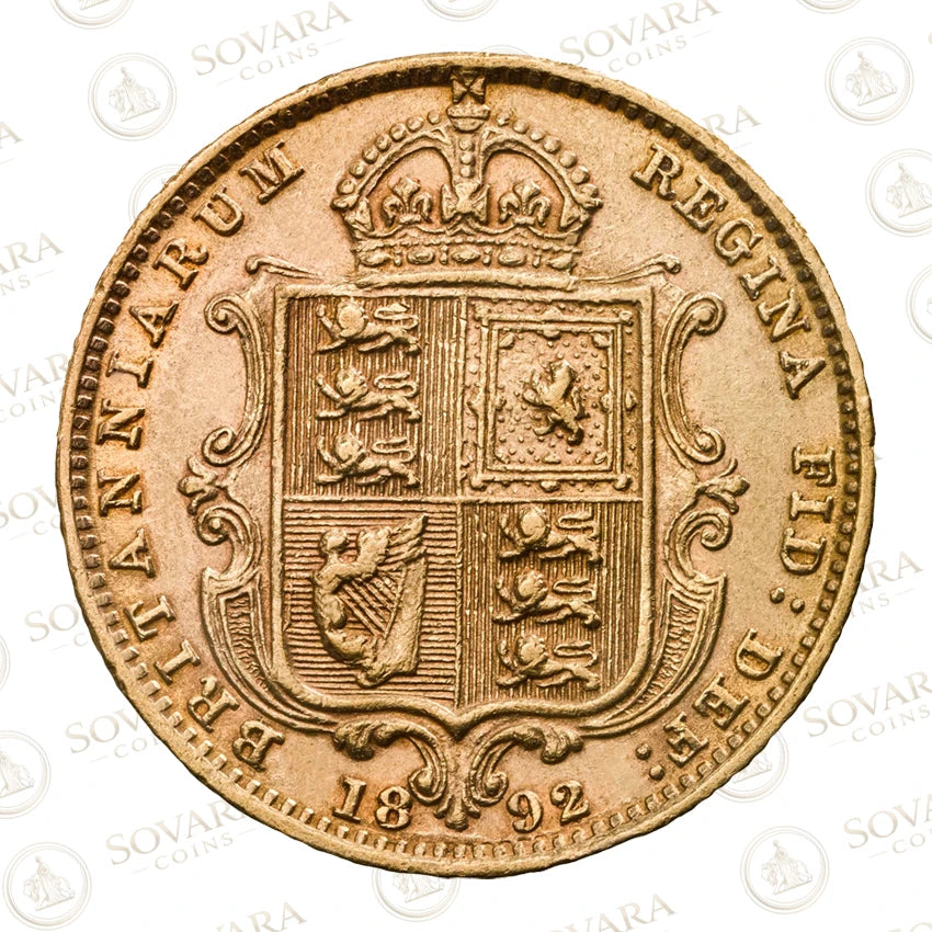 1872 Young Head 1892 Jubilee Head 1900 Old Head Half Sovereign Set Obverse