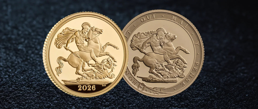 2026 proof sovereigns and earlier proof sovereign sets showing price differences between new releases and older collectible years.