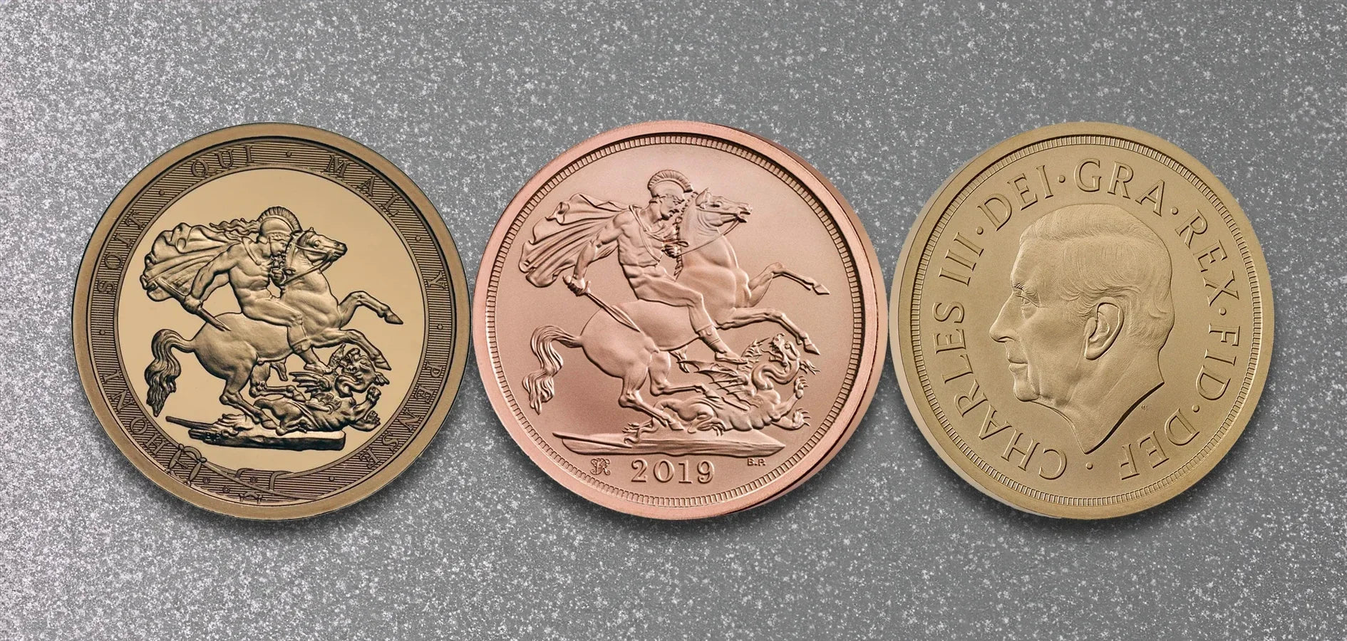 Royal Mint Strike on the Day gold Sovereign collection - struck on the day certificates and privy marks