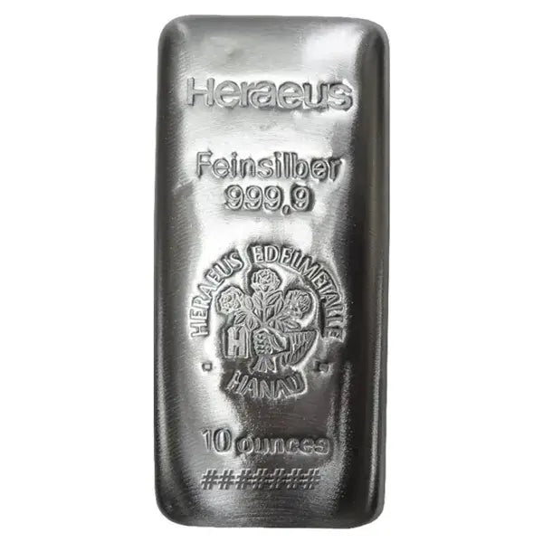 10oz Silver Heraeus Bar