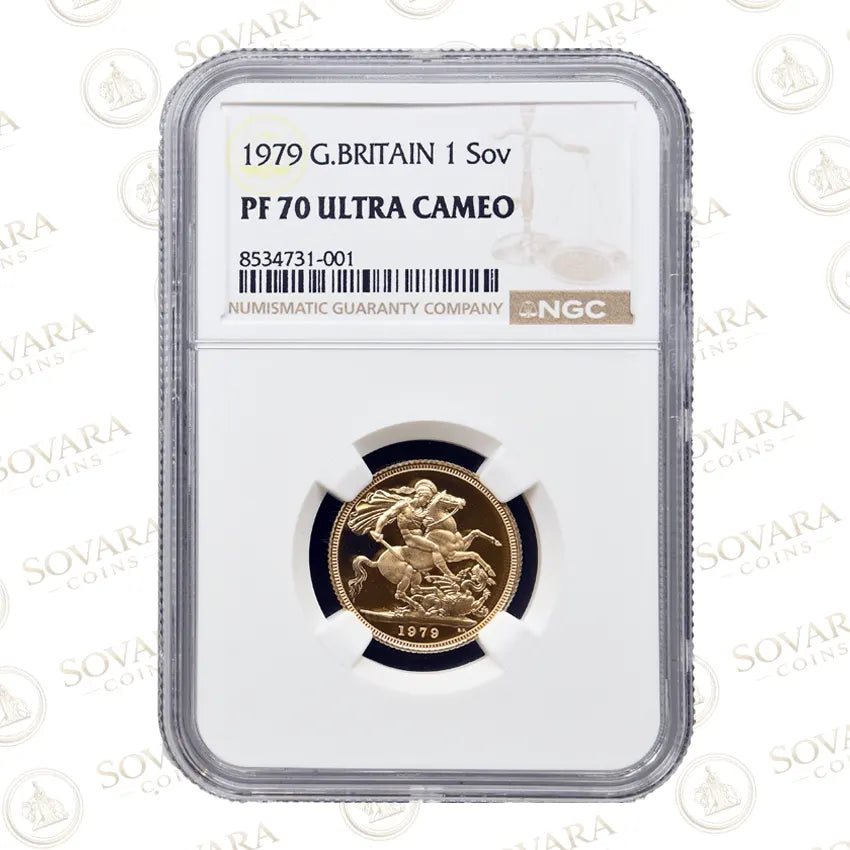 1979 Gold Proof Sovereign NGC PF70 Ultra Cameo Top Pop Only 54 Exist