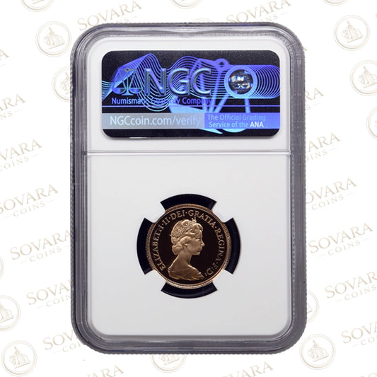 1982 Sovereign PF70 Ultra Cameo NGC graded British gold coin