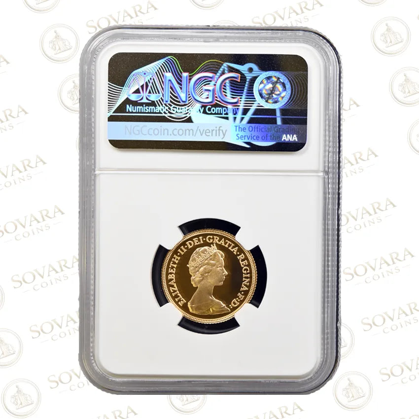 1984 Full Sovereign Reverse Classic Benedetto Pistrucci Design NGC PF69