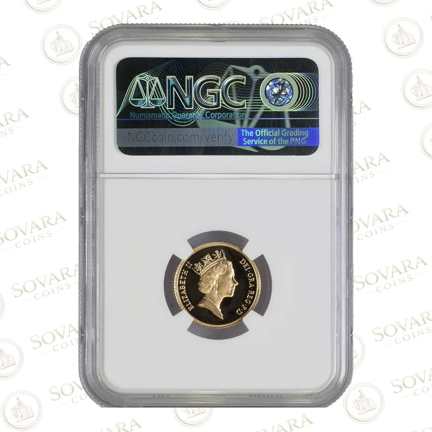 1985 Half Sovereign Reverse Classic Benedetto Pistrucci St George Design NGC PF70