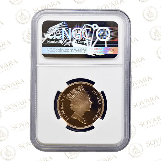 1991 Double Sovereign Reverse St George and Dragon NGC PF70 Ultra Cameo
