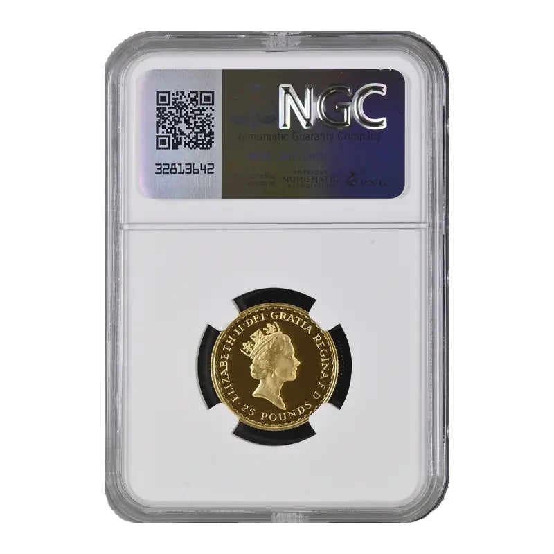 1992 £25 Britannia 1/4oz Gold Proof Coin PF69 Ultra Cameo