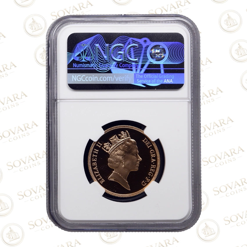1992 Gold Proof 2 Sovereign PF69 Ultra Cameo 