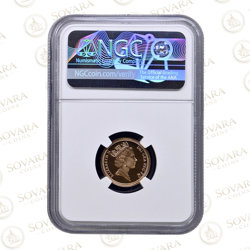 NGC PF70 Ultra Cameo 1992 Gold Proof Half Sovereign St George and the Dragon