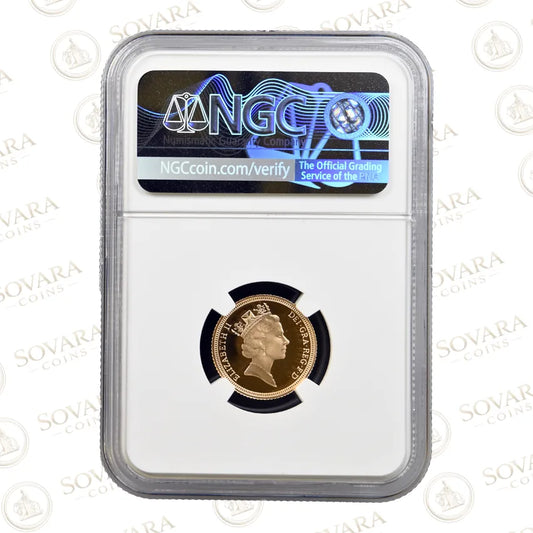 1995 Half Sovereign Reverse Classic Benedetto Pistrucci Design NGC PF69
