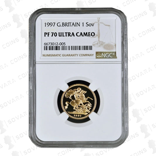 1997 Gold Proof Full Sovereign – NGC PF70 Ultra Cameo