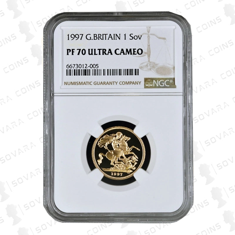 1997 Gold Proof Full Sovereign PF70 Ultra Cameo