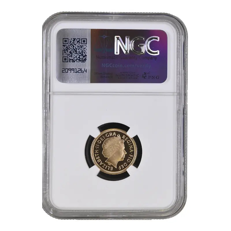 2002 Gold Proof Half Sovereign PF69 Ultra Cameo